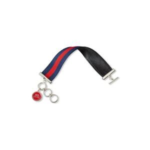 NEW MISSION ATELIER women's ascension bracelet in red and navy ribbon